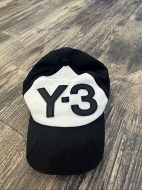 Y-3 Black and White Patch Logo Cap 51cm